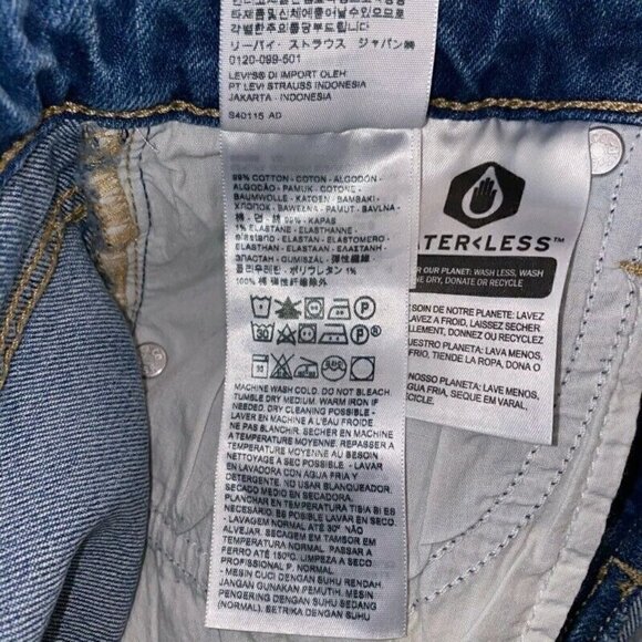 NEW Levi's Big E 721 High Rise Skinny Jeans 24 - Picture 7 of 8